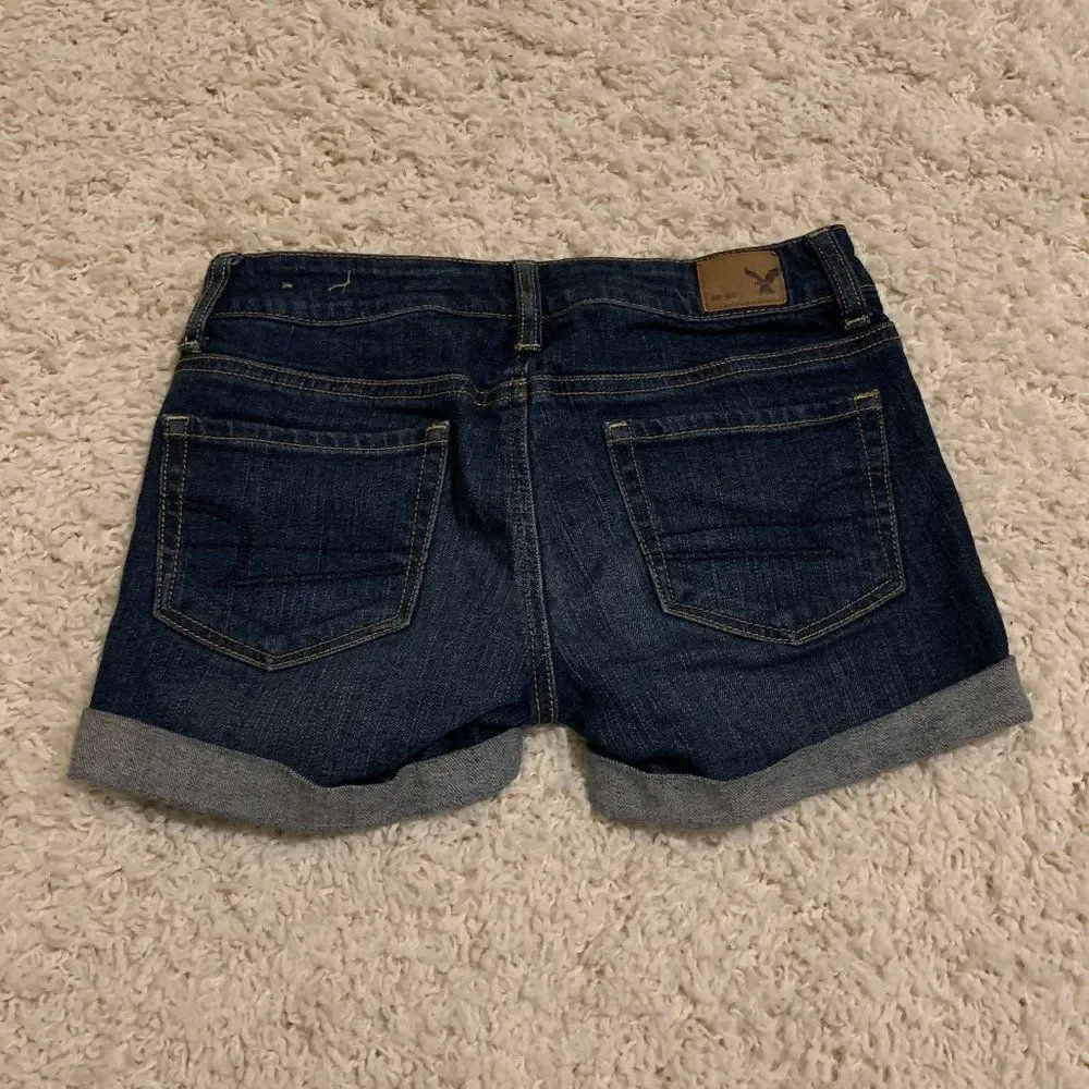 american eagle jean shorts size 0